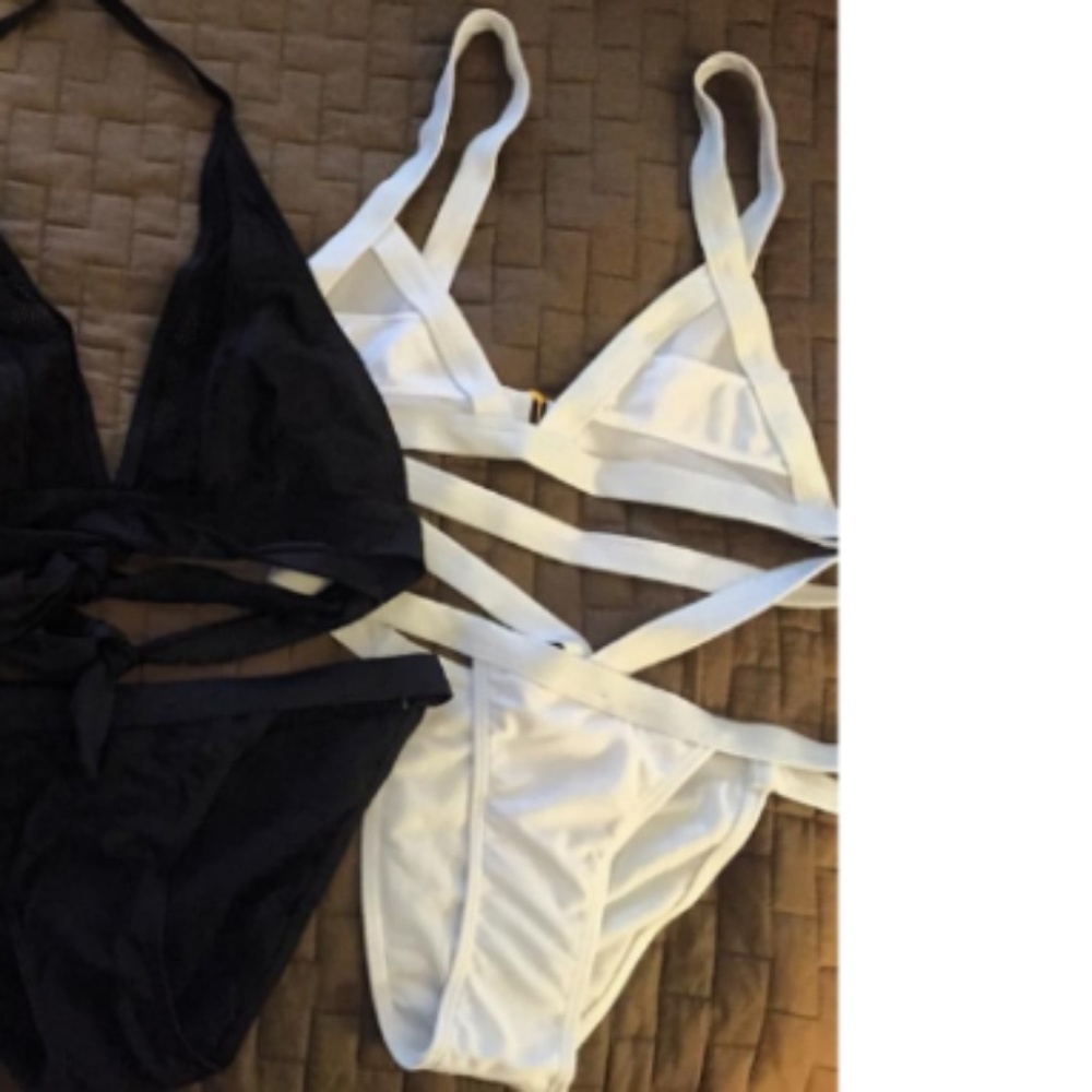 FIERCE SIMPLICITY Bikini w/Mesh Insets on Top